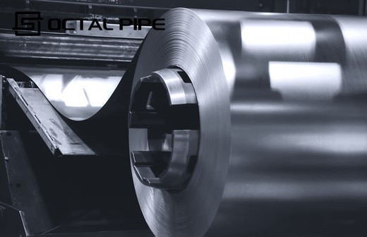 steel coil surface finish close-up showing texture and quality steel coil surface finish close-up showing texture and quality